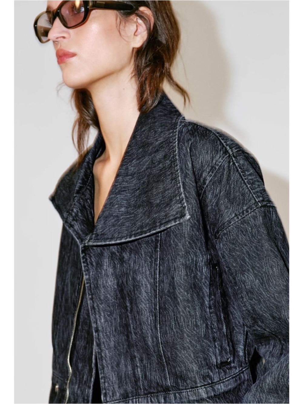 NWT Zara Z1975 Cropped Denim Jacket - Picture 9 of 10